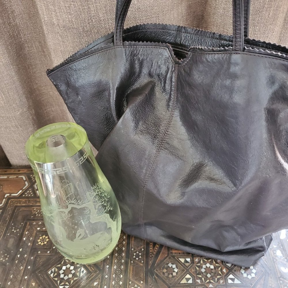 latico Dark Brown Leather Shoulder Tote - Picture 7 of 11